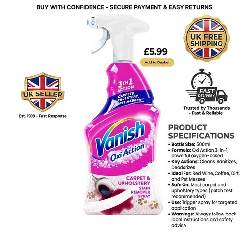 Vanish gold oxi - oxi, action