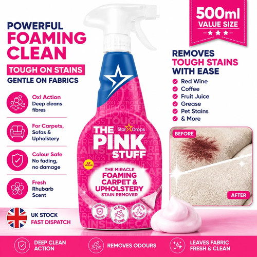 Foaming carpet cleaner - foaming,